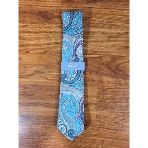 nwt countess mara Blue paisley tie Silk